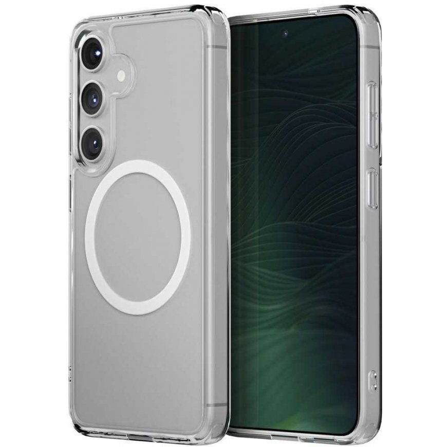 UNIQ LifePro Xtreme -kotelo Samsung Galaxy S25 Magclick Lataus läpinäkyvälle