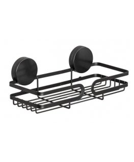 Shower shelf PAVIA Static-Loc, black, Wenko