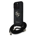 Guess GUHCP16LP4GMGCRK PU 4G Metal Logo Crossbody Strap Case for Apple iPhone 16 Pro