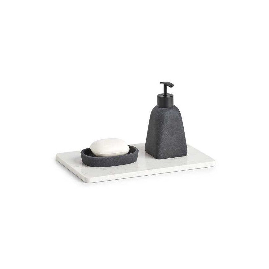 Zeller serving plate, square, marble, 28x18x1 cm – 3