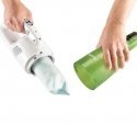 12V max white/green upright vacuum cleaner, Makita [CL117FDX5] with built-in 2.0Ah battery