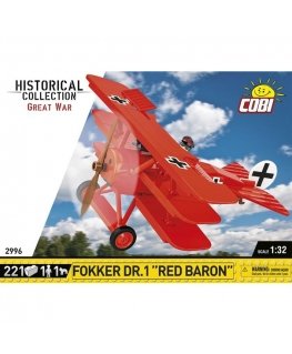 Blocks Fokker DR.1 Red Baron 221 blocks