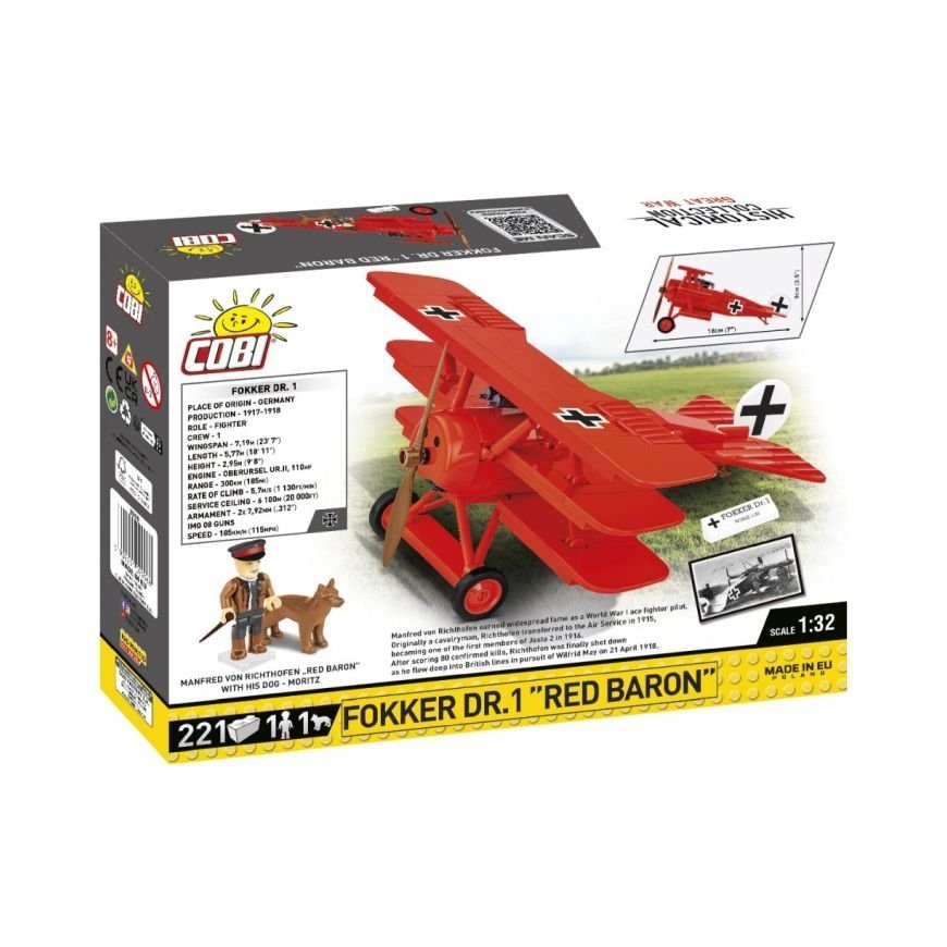Blocks Fokker DR.1 Red Baron 221 blocks – 2
