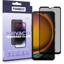 FoneKit Privacy+ Full Cover Tempered Glass, Samsung Galaxy Xcover7, black