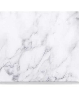 Zeller Szklana table marble, 56x50cm, col. white