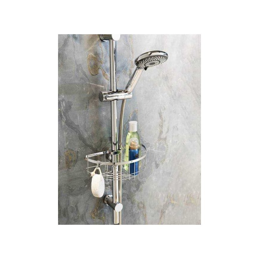 Shower shelf for bar, Floresta Round, WENKO – 3