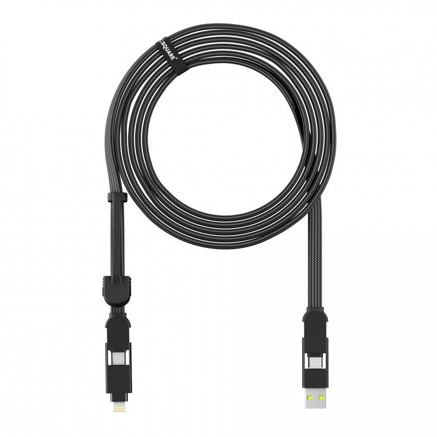 Rolling Square inCharge XL USB кабель USB 2.0 3 m USB A/USB C USB C Черный