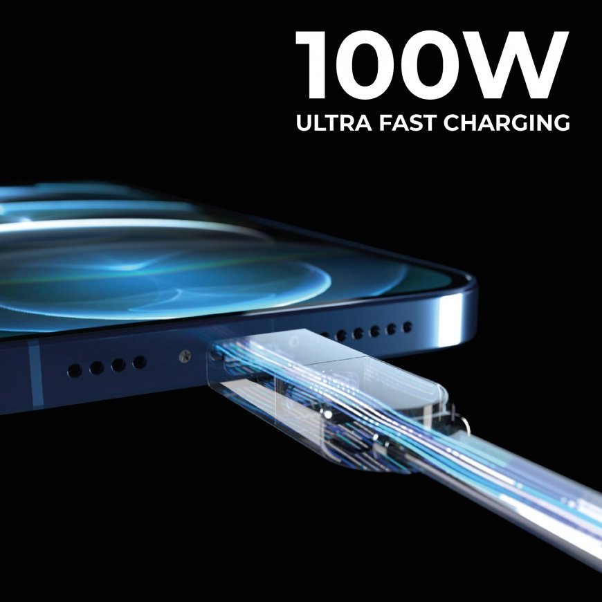 Rolling Square inCharge XL USB kabelis USB 2.0 3 m USB A/USB C USB C Juoda – 4