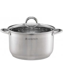 Puodas plieno su dangteliu Solar 20 cm 3,5 l AMBITION