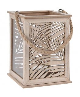 Home Styling Collection LEAF DESIGN lantern - candle lantern, 18x26 cm