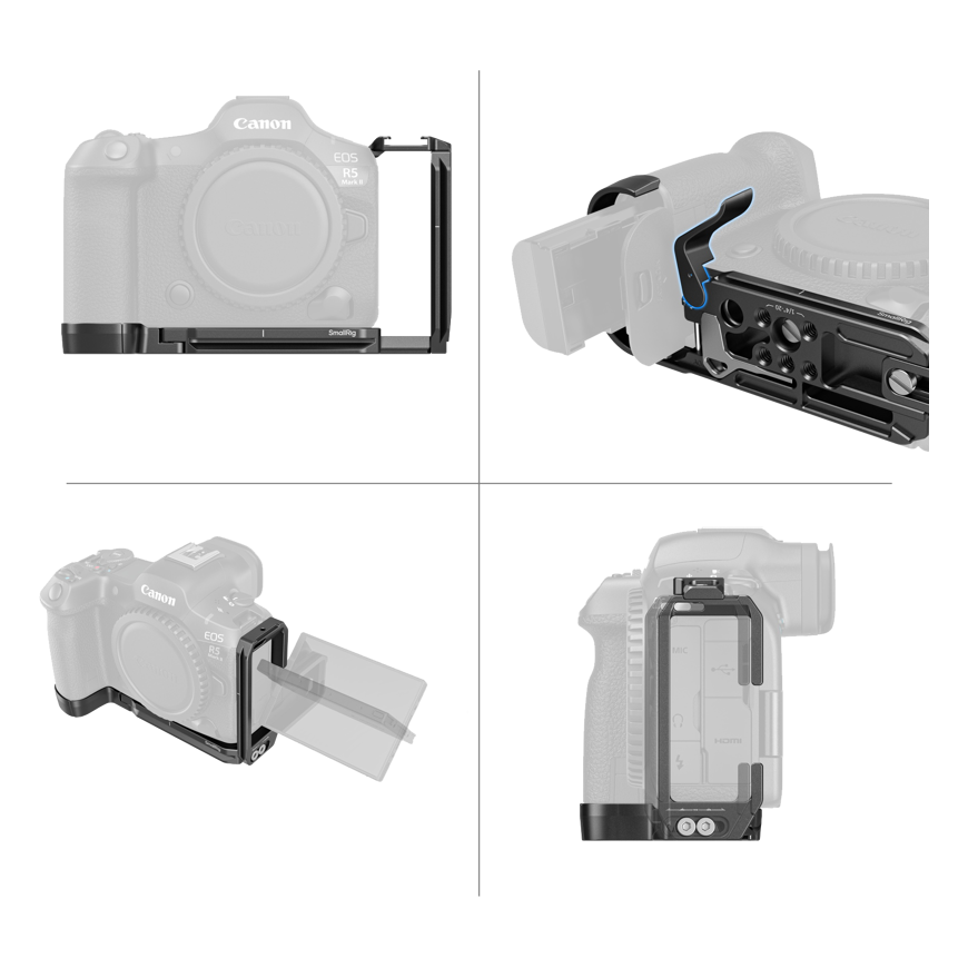 SmallRig 4983 L-muotoinen kiinnityslevy Canon EOS R5 Mark II:lle – 4