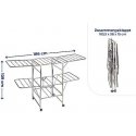 Maximex Steel Clothes dryer MOBILE foldable, stainless steel Maximex Steel Clothes dryer MOBILE foldable, stainless steel