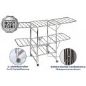 Maximex Steel Clothes dryer MOBILE foldable, stainless steel Maximex Steel Clothes dryer MOBILE foldable, stainless steel