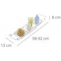 WENKO - Bathroom shelf, 13x8x58-92 cm WENKO - Bathroom shelf, 13x8x58-92 cm