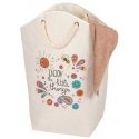 Small laundry basket with rope handles, 58 l, WENKO Small laundry basket with rope handles, 58 l, WENKO