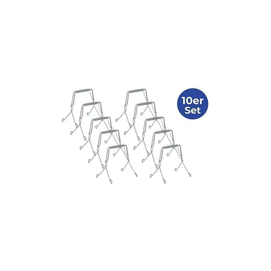 Maximex Steel Kitchen Clamps, Roller Clamps, Meat Buckles, 10 pcs, Stainless Steel – 3