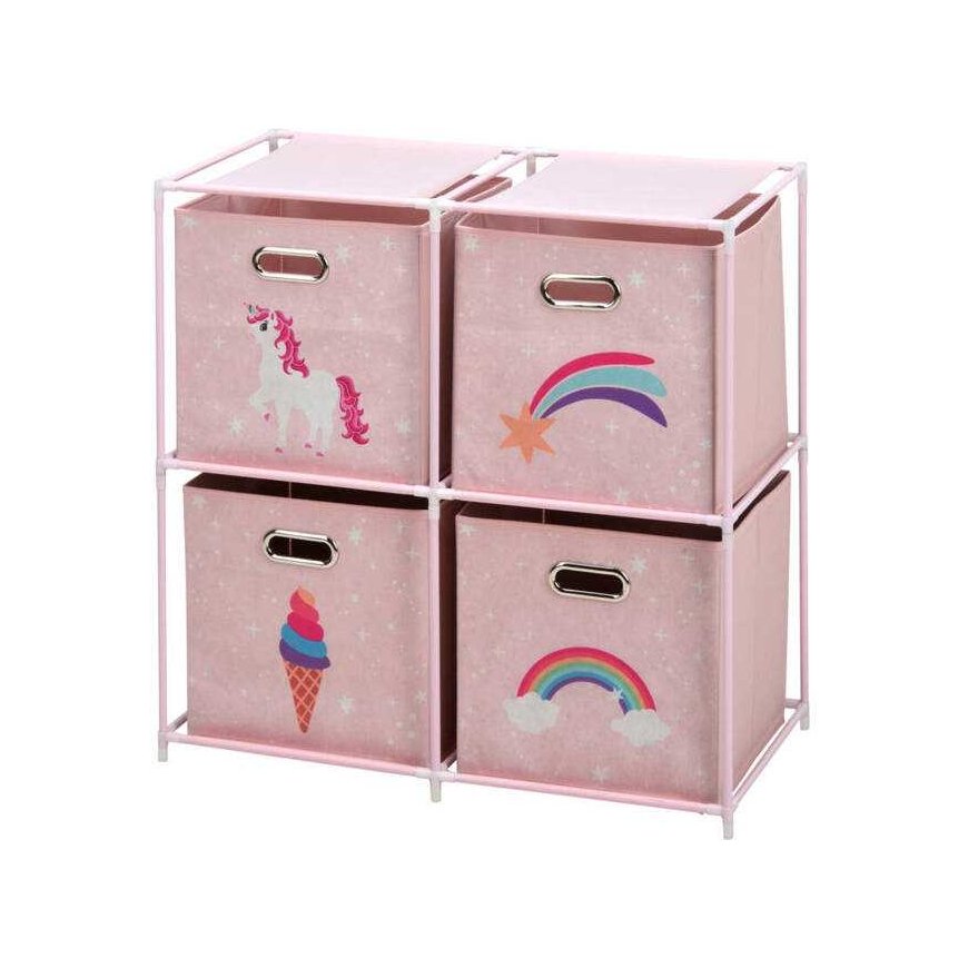 Storage Solutions Hylly tekstiilisäiliöillä lastenhuoneeseen