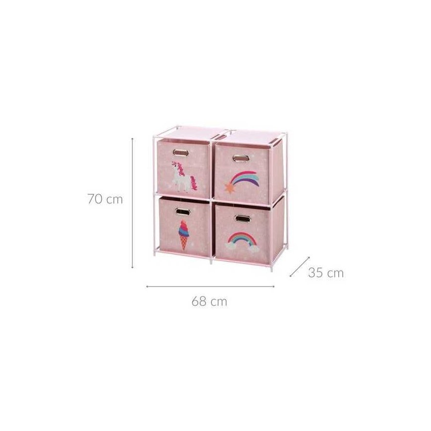 Storage Solutions Shelf with textile containers for children's room – 2