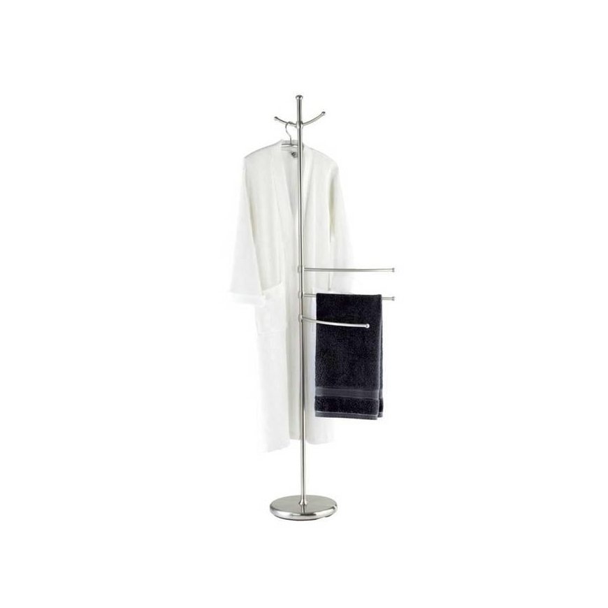 Towel and clothes rack ADIAMO - 3 arms, 2 hangers, WENKO