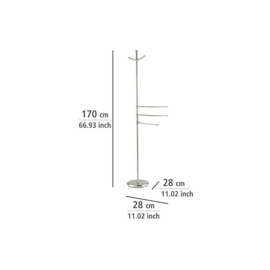 Towel and clothes rack ADIAMO - 3 arms, 2 hangers, WENKO – 2