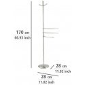 Towel and clothes rack ADIAMO - 3 arms, 2 hangers, WENKO