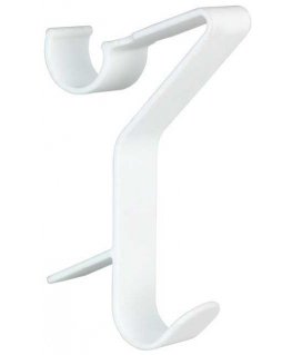 Neo 3 Flexi vonios pakabų rinkinys, tvirtinamas prie vamzdinio radiatoriaus, baltas, plastikinis, stabilus tvirtinimas, WENKO