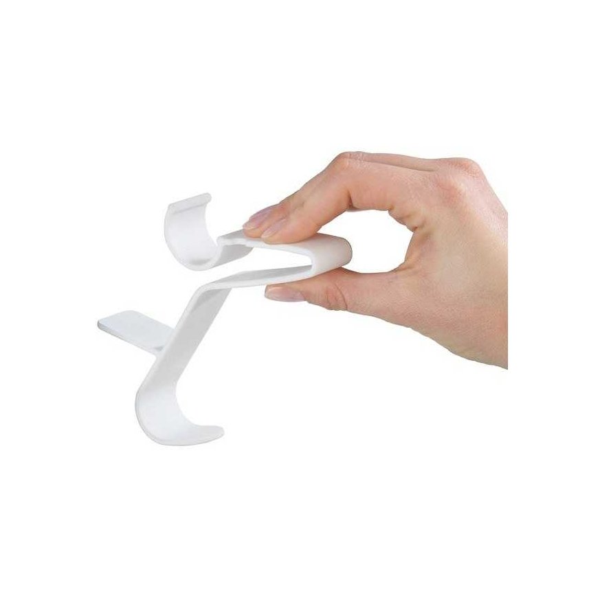 Neo 3 Flexi vonios pakabų rinkinys, tvirtinamas prie vamzdinio radiatoriaus, baltas, plastikinis, stabilus tvirtinimas, WENKO – 4