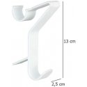 Neo 3 Flexi vonios pakabų rinkinys, tvirtinamas prie vamzdinio radiatoriaus, baltas, plastikinis, stabilus tvirtinimas, WENKO