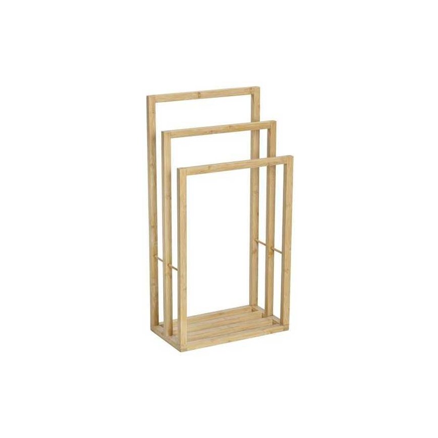 Towel rack with three arms, Bamboo, WENKO – 3