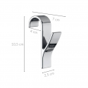 PIECES Towel hook, chrome, set of 4, WENKO PIECES Towel hook, chrome, set of 4, WENKO