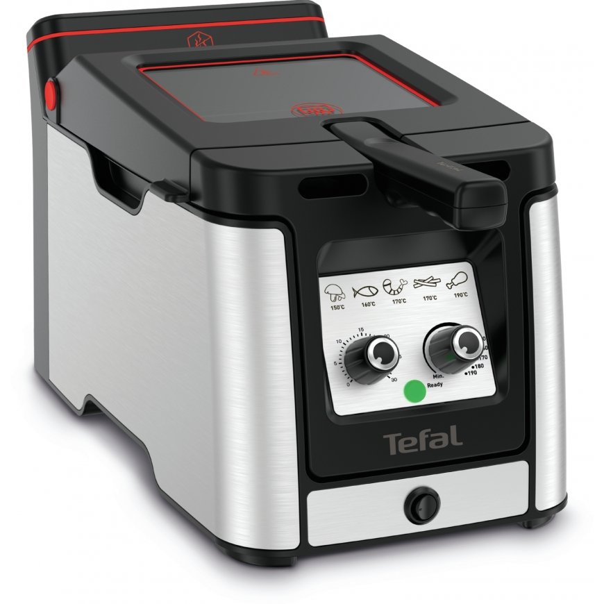Tefal Clear Duo FR600D Yksi 0,65 L Erillinen 2000 W Rasvakeitin musta, Ruostumaton teräs – 2