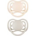 CANPOL BABIES silicone symmetrical pacifiers NUDE, Creme, 18+m, 2 pcs., 23/230_cre