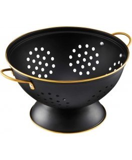 Durszlak with handles Royal 24 cm black AMBITION