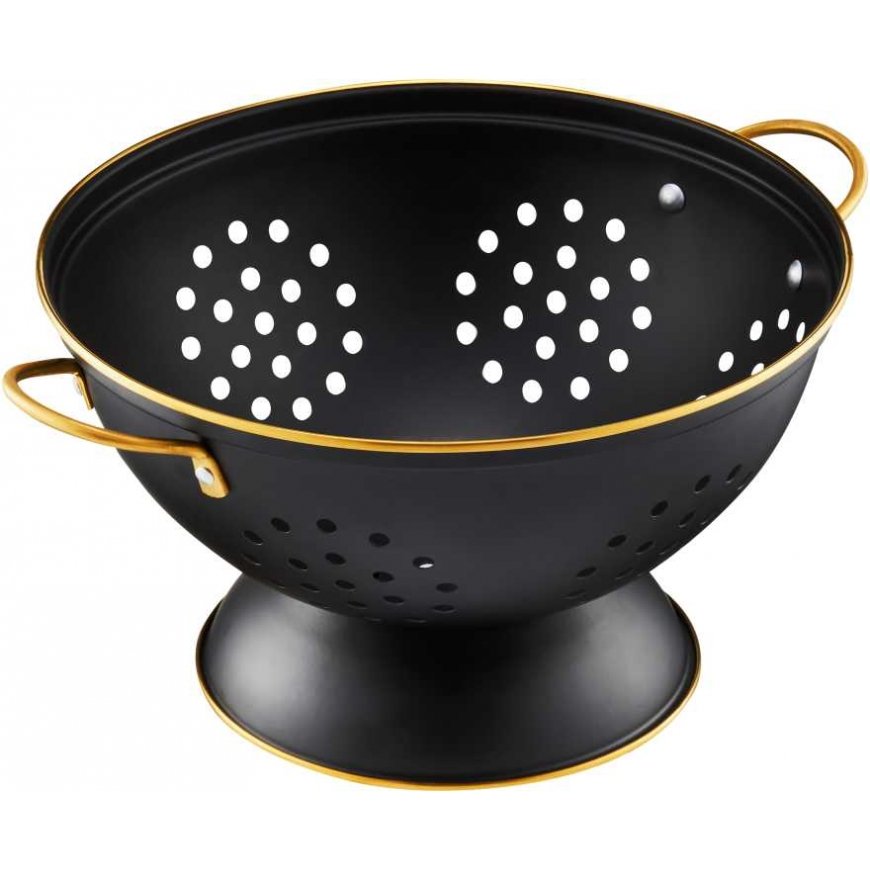 Durszlak with handles Royal 24 cm black AMBITION