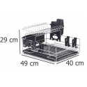 Zeller, Dish dryer, metal, 49x40x29cm Zeller, Dish dryer, metal, 49x40x29cm
