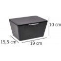 AmeliaHome BRASIL storage container, organizer - black, WENKO AmeliaHome BRASIL storage container, organizer - black, WENKO