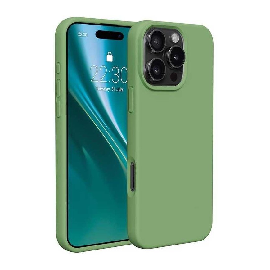 Case Telforceone Etteri Silicone Apple iPhone 16 Pro 6.3" light green
