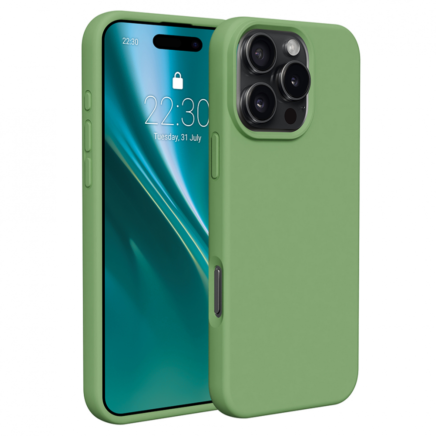 Case Telforceone Etteri Silicone Apple iPhone 16 Pro 6.3" light green – 2