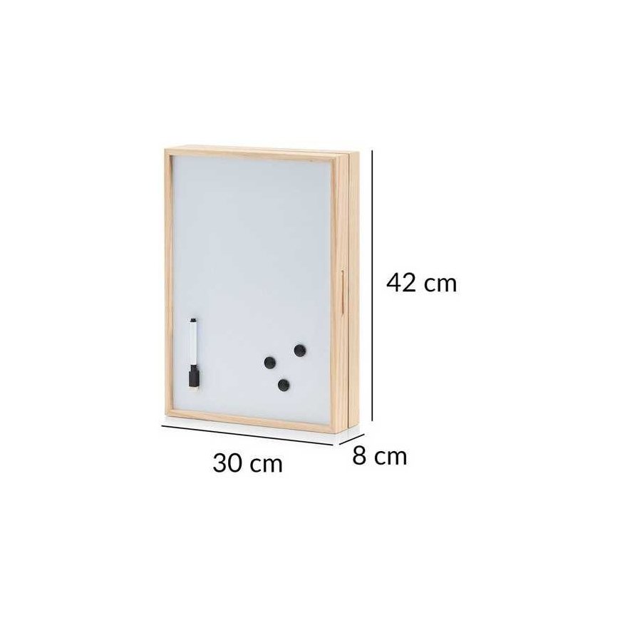 Key cabinet, magnetic board, 30x8x42 cm, ZELLER – 4