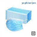 Baner disposable 3-layer protective hygienic face mask (50pcs) Blue Baner disposable 3-layer protective hygienic face mask (50pcs) Blue