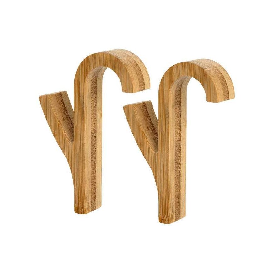 Wenko Bamboo radiator hooks, 2 pcs.