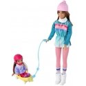 Lean Toys Anlily Dolls Mother and Daughter Sledding Set Lean Toys Anlily Dolls Mother and Daughter Sledding Set
