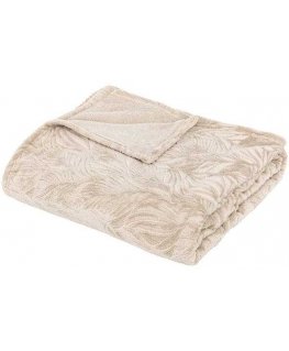 Atmosphera RYO leaf pattern blanket, 180 x 230 cm