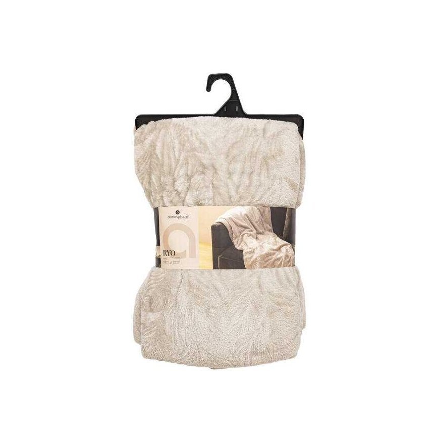 Atmosphera RYO leaf pattern blanket, 180 x 230 cm – 5