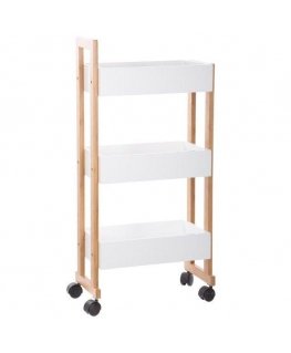 BAMBOO bathroom trolley, bamboo cabinet - 3 levels