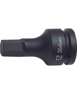 1/2 inch square impact socket with 10 mm hex head, KOKEN [14012M-60 10]