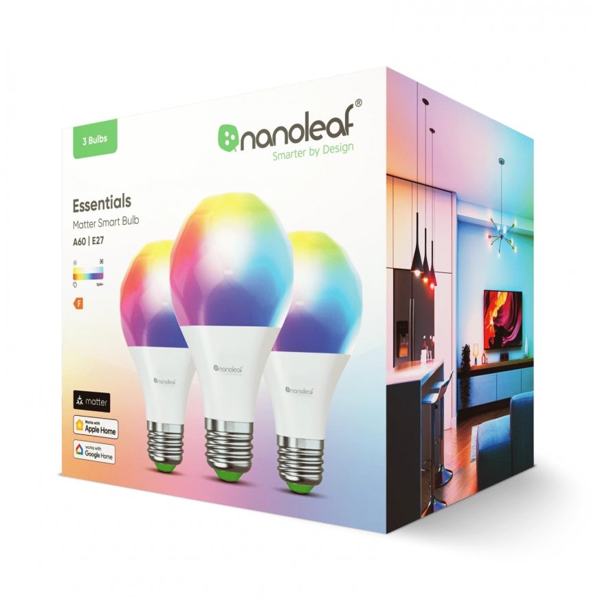 Nanoleaf NF080B02-3A19E LED-pirn Multi 8,5 W E27 – 2