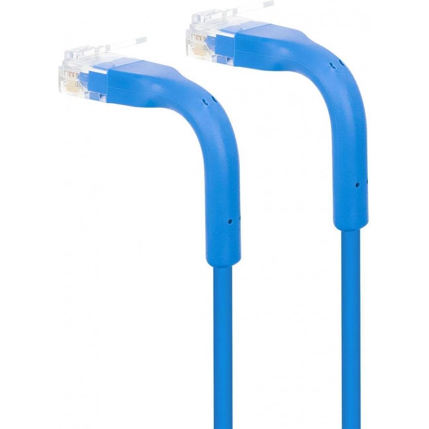 Fuj:tech CAT6A U/UTP network cable, flexible, 3m, blue