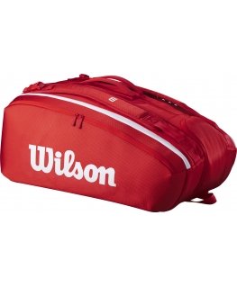 Wilson Super Tour 15-pack mailalaukku, punainen
