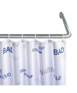 Universal shower curtain rod, Ø 2 cm, chrome, WENKO
